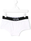 DSQUARED2 TEEN ICON EMBROIDERED BRIEFS