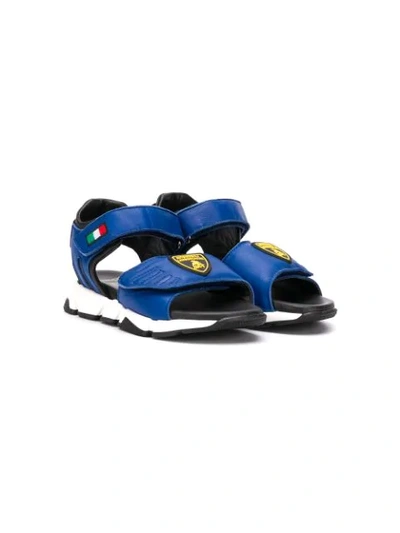 Bumper Teen Lamborghini Touch Strap Sandals In Blue