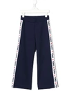 FENDI LOGO BAND TRACK PANTS