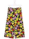 STELLA MCCARTNEY FRUITS PRINT WIDE-LEGGED TROUSERS