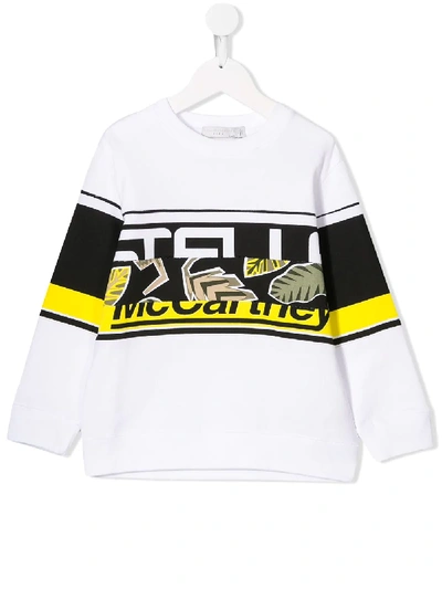 Stella Mccartney Kids' Multiprint Sweatshirt In White