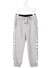 Givenchy Logo Stripe Track Pants In Grey