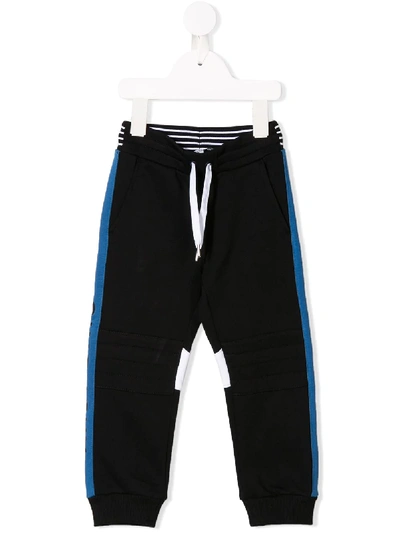 Givenchy Babies' Branded Track Trousers In Black