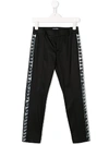 Balmain Kids' Pyramid Stud Trousers In Black