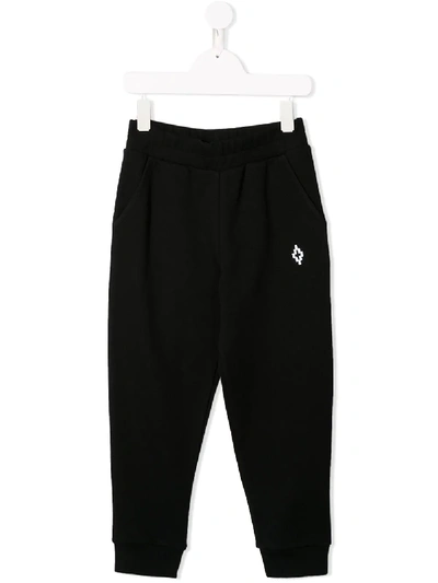 Marcelo Burlon County Of Milan Kids' Cross Logo Track Pants In Black