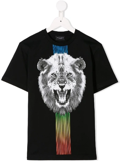 Burlon County Of Kids' Lion In Black | ModeSens