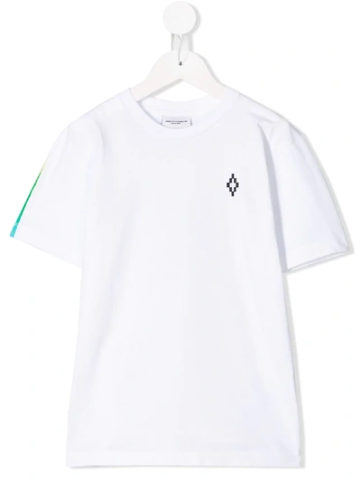 Marcelo Burlon County Of Milan Kids' Wings Print T-shirt In White