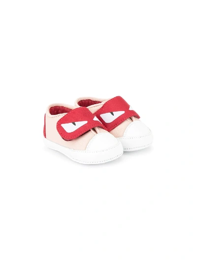 Fendi Babies' Bags Bugs Sneakers In Pink