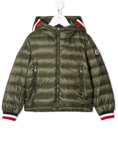 Moncler Kids' Padded Jacket In Green