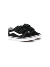 Vans Kids' Old Skool V Suede And Canvas Low-top Trainers 9-10 Years In Black