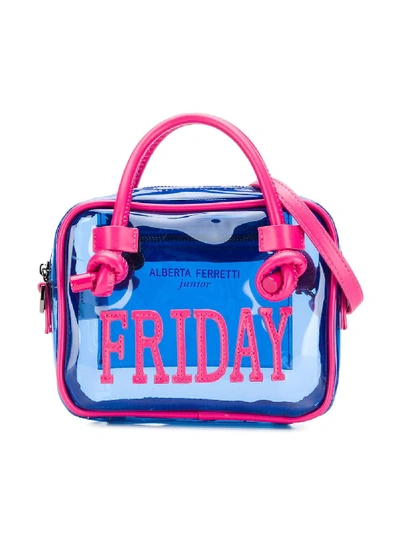 Alberta Ferretti Kids' Friday Bag In Blue