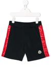 MONCLER SIDE-STRIPE SHORTS