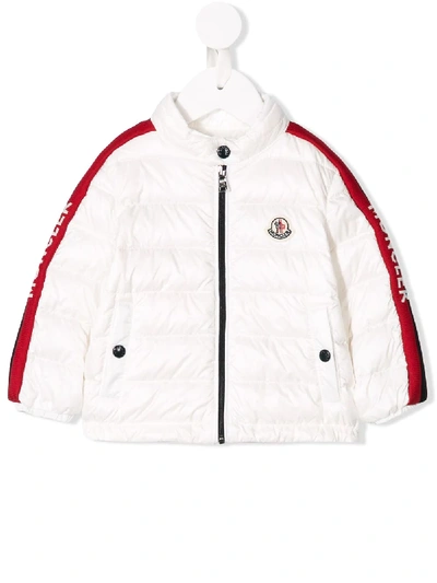 Moncler Babies' Padded Shell Jacket In White