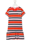 Marc Jacobs Striped Logo T-shirt In White