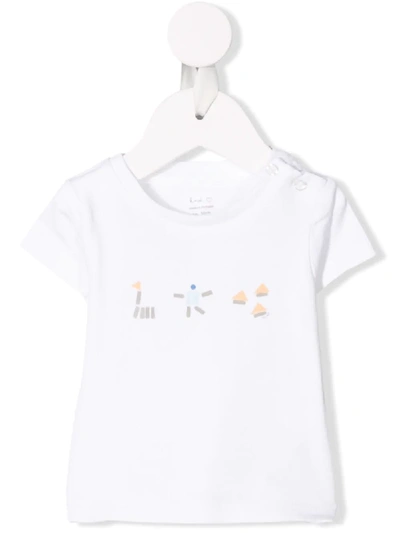 Knot Babies' Geometric Shapes T-shirt In White