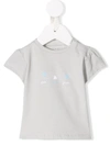 Knot Round Neck T-shirt In Grey