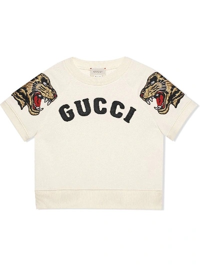 Gucci Kids' Children's Embroidered Sweatshirt In White