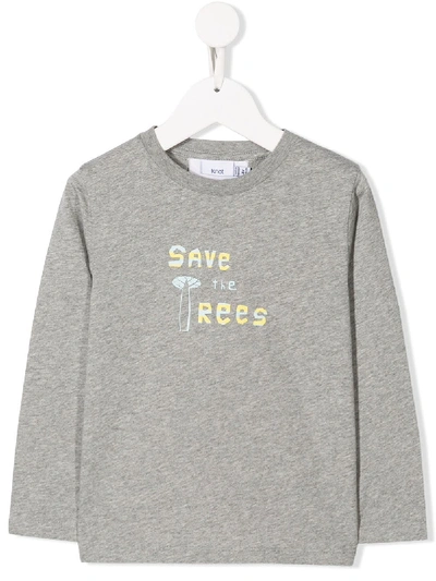 Knot Kids' Save The Trees T-shirt In Grey