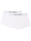 Dolce & Gabbana Two-pack Logo-waistband Boxers In White