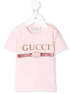 Gucci Logo Print T-shirt In Pink