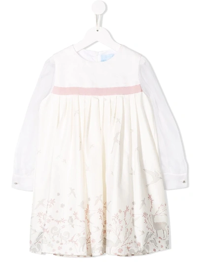 Lanvin Enfant Kids' Animals Print Dress In White