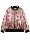 ANDORINE METALLIC-TONE BOMBER JACKET