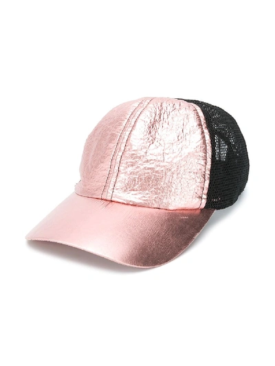 Andorine Kids' Metallic-tone Cap In Pink