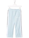 Palm Angels Side Stripe Track Trousers In Blue