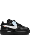 Nike X Off-white The 10 Air Force 1 "black" Sneakers In Black