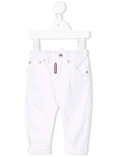 Dsquared2 Babies' Tapered Jeans In White
