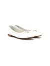 Dolce & Gabbana Bow-detail Ballerina Shoes In White
