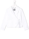 Il Gufo Wrap-around Blazer In White