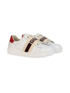 GUCCI LOGO TAPE LACE UP SNEAKERS