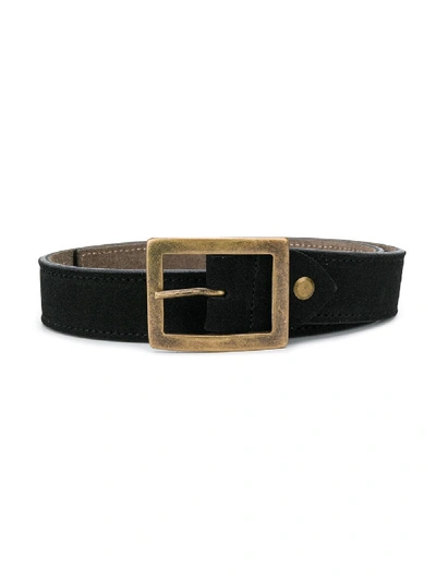 Paolo Pecora Kids' Reversible Belt In Black