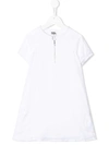 Karl Lagerfeld Kids' Apres Polo Dress In White