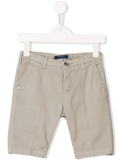 Entre Amis Kids' Slim-fit Tailored Shorts In Neutrals