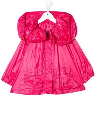 Moncler Kids' Classic Raincoat In Pink