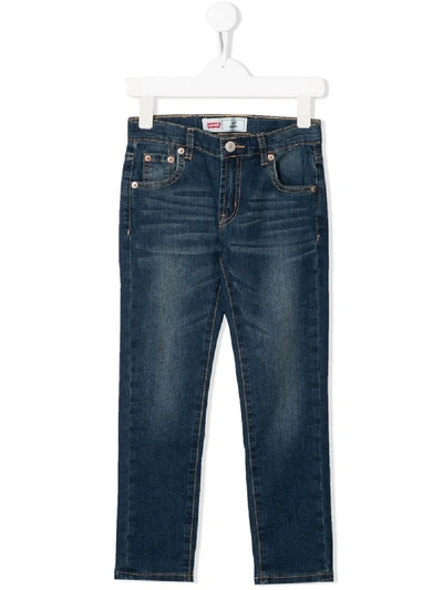 Levi's Kids' Regular Denim Trousers In Blue