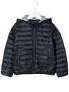 Herno Padded Hooded Jacket In Blue