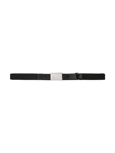 Dolce & Gabbana Teen Buckle Belt In Black