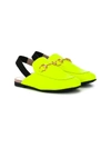 Gucci Kids' Sling-back Loafers In Yellow