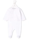 Baby Dior Embroidered Pyjama Babygrow In White