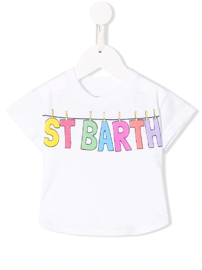 Mc2 Saint Barth Kids' Emma T-shirt In White