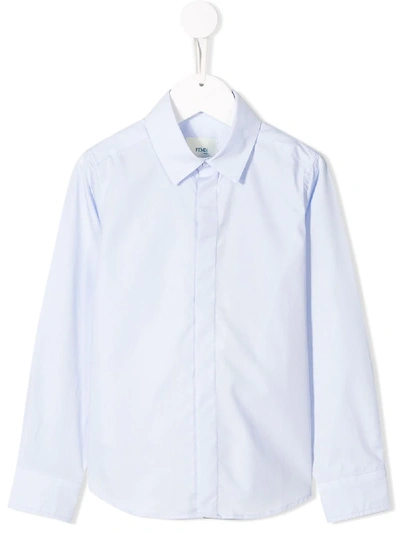 Fendi Light Blue Shirt Teen In Celeste