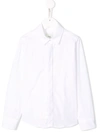Fendi Classic Long-sleeved Shirt In White