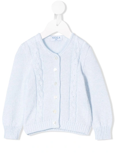 Siola Babies' Classic Cardigan In Blue