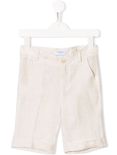 Siola Kids' Classic Shorts In Neutrals