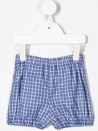 Siola Babies' Checked Baggy Shorts In Blue