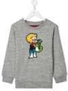 Mostly Heard Rarely Seen 8-bit Richie Crew Neck Sweatshirt In Grey