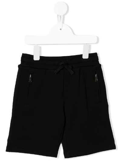 Dolce & Gabbana Kids' Black Cotton Bermuda Shorts